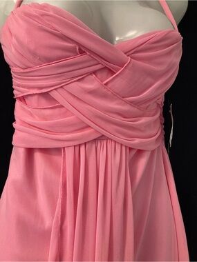 GLAM Pink Ruched Cocktail Dress NWT Size M